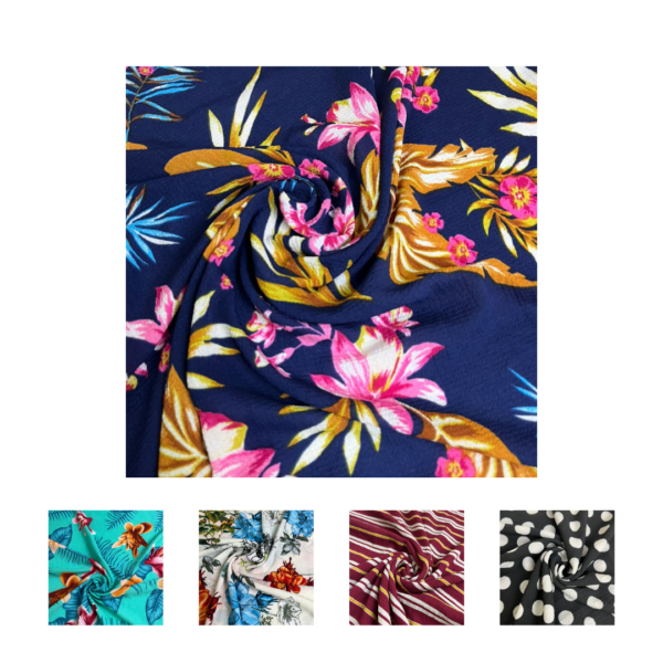 Crepe Bubble Estampado Largura 1,50mt
