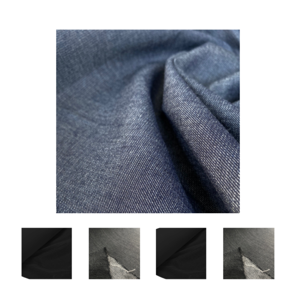 Jeans Azul e Preto 100% Algodão Largura 1,70 Gramatura Pesado