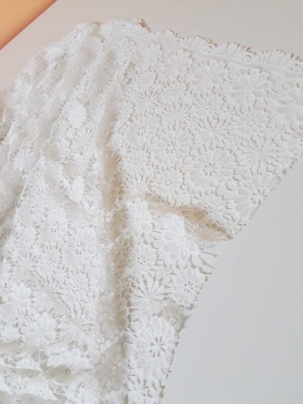 Renda Guipir Branco Off White Largura 1,30mt - Image 3