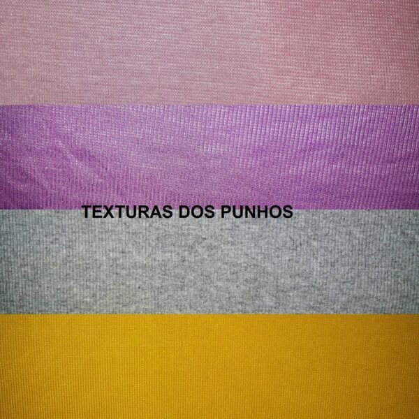 Tecido Punho de Roupa Ribana Retalho Malha Canelada Tubular - Image 4