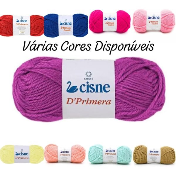 Fio Lã Tricô e Crochê Cisne D'Primera Coats Novelo com 40g