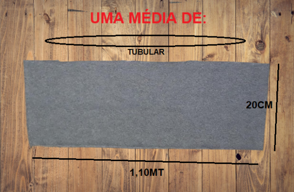 Tecido Punho de Roupa Ribana Retalho Malha Canelada Tubular - Image 2
