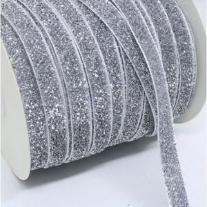 3 METROS Fita Lurex Glitter Esponjosa Aviamento Decoração Passamanaria