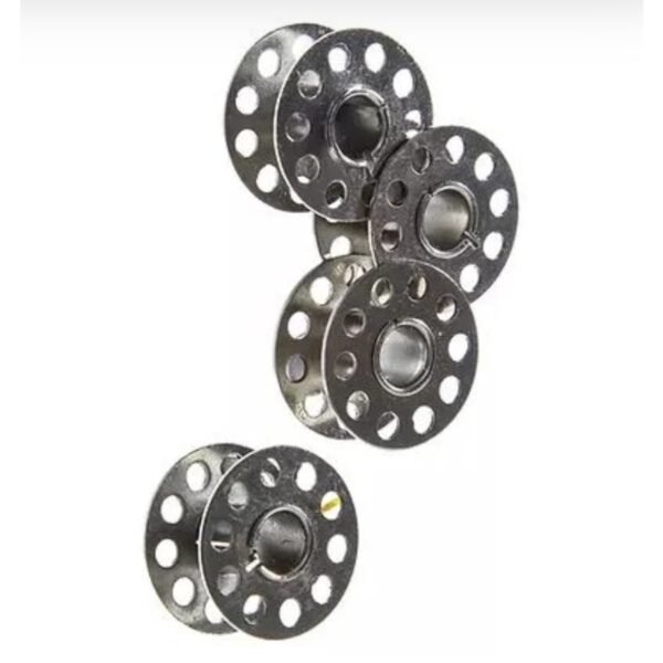 Kit 5 Bobina Canelinha Ferro para Maquina de Costura Reta Industrial