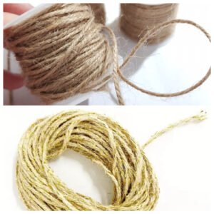 1 METRO Cordão de Juta e Sisal para Artesanato Feno Fino e Grosso