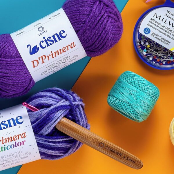 Fio Lã Tricô e Crochê Cisne D'Primera Coats Novelo com 40g - Image 2