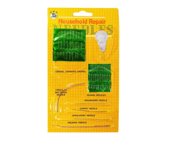 Kit 27 Agulhas de Mão Agulheiro para Costura e Bordado Household Repair Needles