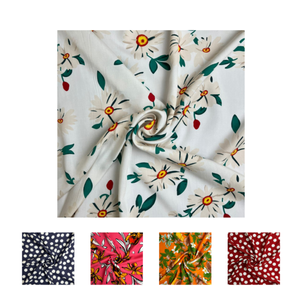 Viscose Estampada Largura 1,50 Florido