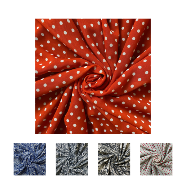 Tecido Chiffon Estampado Oncinha Variadas Largura 1,50